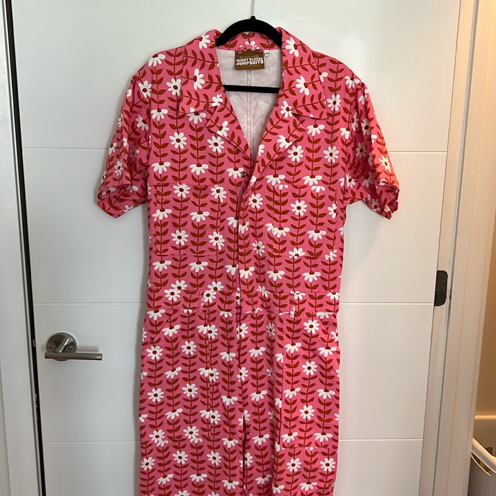 Pink Floral Big Bud Press Jumpsuit